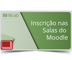 Inscrição nas salas do Moodle